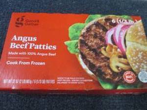 6- 13 lb Frozen Angus Beef Patties...