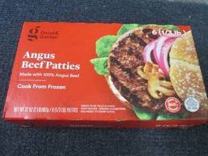 6- 13 lb Frozen Angus Beef Patties...
