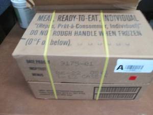 Sealed Case of 12 MREs Meal Ready ...