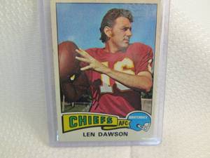 1975 Topps Len Dawson Card...