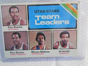 1975-76 Topps Moses Malone Team Lea...