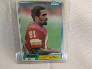 1981 Topps Art Monk Rookie Card...