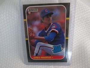 1987 Donruss Greg Maddux Rookie Car...