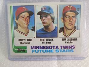 1982 Topps Kent Hrbek Rookie Card...