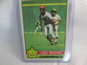 1976 Topps Lou Brock Card...
