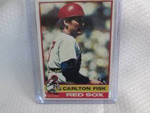 1976 Topps Carlton Fisk Card...