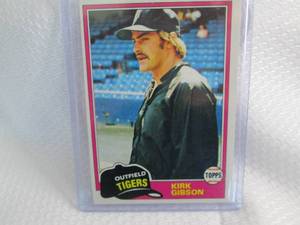 1981 Topps Kirk Gibson Rookie Card...