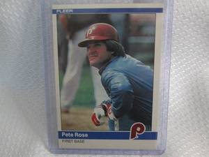 1984 Fleer Pete Rose Card...