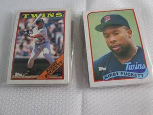 1988 & 1989 Topps Minnesota Twins T...