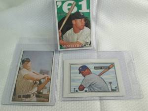 Topps & Bowman Mickey Mantle Cards...