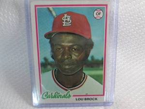 1978 Topps Lou Brock Card...