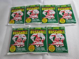 7 1991 Score Baseball Packs...