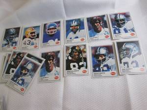 Assorted 1982 Kelloggs Football Car...