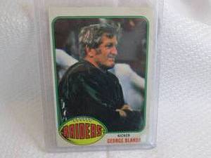 1976 Topps George Blanda Card...