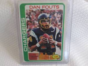 1978 Topps Dan Fouts Card...