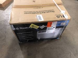 lot 2 image: LG 10,000 BTU 115V Window Air Conditioner Cools 450 sq. ft. with Wi-Fi, Remote and in White  Customer Returns See Pictures