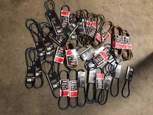 lot 18 image: Lot of Oregon Replacement Belt 38 in. x 33 in. for 22 in. Deck Walk-behind Mowers, Fits Toro (R-75-333)  Customer Returns See Pictures