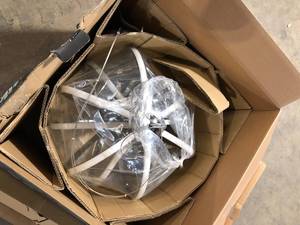 lot 41 image: Artika Meridian 30-Watt 1 Light Chrome Modern Integrated LED Pendant Light Fixture for Dining Room or Kitchen  Customer Returns See Pictures