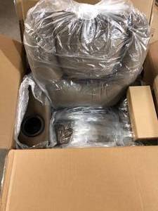 lot 47 image: HOMESTOCK Brown Recline, Relax, Rule Kids Comfort Champions, Push Back Kids Recliner Chair with Footrest & Cup Holders  Customer Returns See Pictures