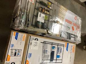 lot 48 image: Lot of Assorted Storage Shelving Various Models and Conditions   Customer Returns See Pictures