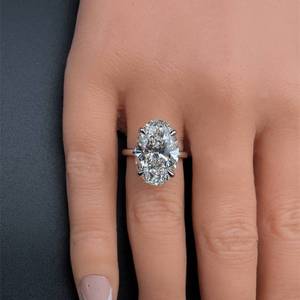Massive, High Grade 10.03 Carat Diamond Solitaire Four-Prong Ring in 18k White Gold w Report $17,583 Retail VIDEO