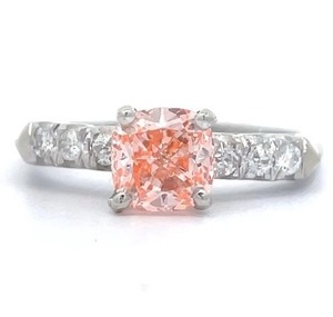 1.50 Carat Beautiful Intense Bubble Gum Pink Diamond Ring in 14K White Gold $7,900 Retail  VIDEO 
