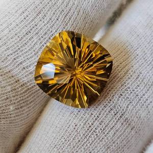 BREATHTAKING CUT 16.05 Carat Madeira Citrine Gemstone Custom Cut $3,210 Retail VIDEO