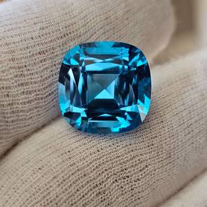 23.05 Carat INTENSE Electric Blue Topaz Gemstone VIDEO