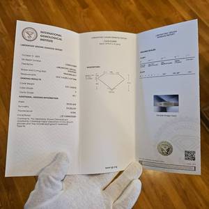 3.01 Carat Lab Grown Diamond (H  VS1) Pear Cut w IGI Report $7,185 Retail VIDEO