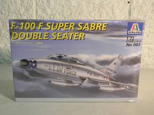 lot 5 image: NEW IN BOX - SEALED - ITALERI 172 F-100 SUPER SABRE DOUBLE SEATER No. 003 - FANTASTIC PIECE - SEE PICTURES