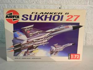 lot 8 image: NEW IN BOX - AIRFIX 172 FLANKER B SUKHOI 27 SOVIET No. 05025 - FANTASTIC PIECE - SEE PICTURES