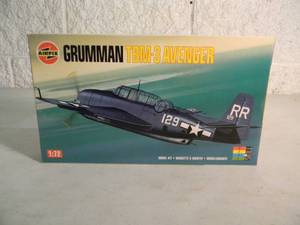 lot 30 image: NEW IN BOX - AIRFIX 172 GRUMAN TBM-3 AVENGER No. 03033 - GREAT PIECE - SEE PICTURES