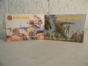 lot 38 image: NEW IN BOX - SEALED - AIRFIX 172 WWII BRITISH PARATROOPS No. 01723 & AFRIKA KORPS No. 01711 - GREAT PIECES - SEE PICTURES