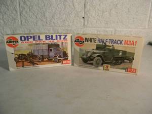 lot 41 image: NEW IN BOX - AIRFIX 172 OPEL BLITZ AND PAK 40 GUNS No. 02315 & WHITE HALF-TRACK M3A1 No. 02318 - GREAT PIECES - SEE PICTURES