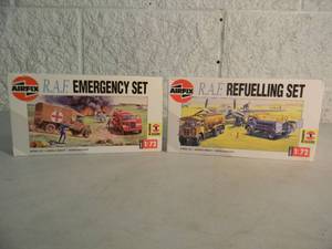 lot 43 image: NEW IN BOX - AIRFIX 172 SEALED R.A.F. REFUELING SET No. 03302 & R.A.F. EMERGENCY SET No. 03304 - GREAT PIECES - SEE PICTURES