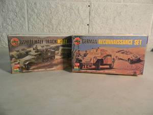 lot 46 image: NEW IN BOX - SEALED - AIRFIX 172 GERMAN RECONNAISSANCE SET No. 02312 & WHITE HALF-TRACK No. 02318 - GREAT PIECES - SEE PICTURES