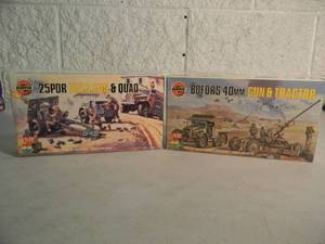 lot 48 image: NEW IN BOX - SEALED - AIRFIX 172 BOFORS 40MM GUN & TRACTOR No. 02314 & 25 PDR FIELD GUN & QUAD No. 01305 - GREAT PIECES - SEE PICTURES
