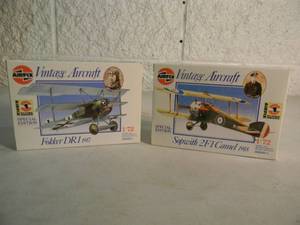 lot 58 image: NEW IN BOX - SEALED - SPECIAL EDITION AIRFIX 172 FOKKER DR1 1917 No. 01074 & SOPWITH 2F1 CAMEL 1918 No. 01075 - GREAT PIECES - SEE PICTURES