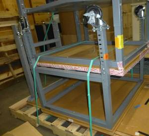 Work table on wheels 30x36, adjustable height