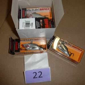 6 silver rattlin rapala lures 38oz