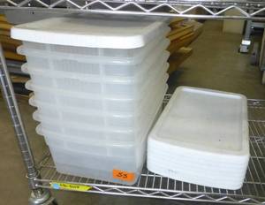 Lot of 7 containers with lids