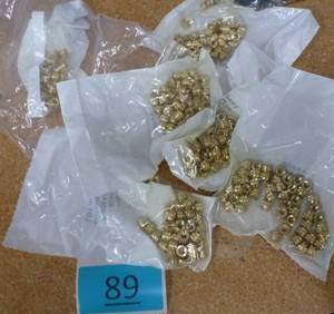 hundreds of threaded inserts of various size and kind