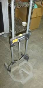 Portable folding luggage cart