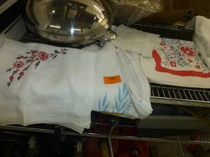 vintage table cloths