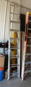 Aluminum extension ladder 7 ft