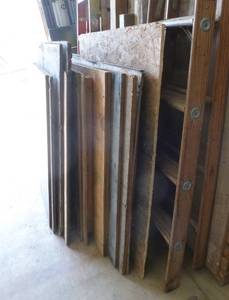 Large lot of 4x8 plywood sheets double thick for pallet rack