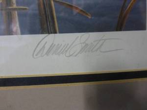 1990 Duck Stamp print by Daniel Smith - Solitary Snow Goose
