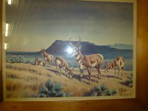 Vintage Signed Les Kouba Print