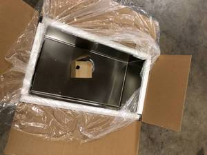 Attop Brushed Stainless Steel 30 in. Single Bowl Undermount Scratch-Resistant Nano Kitchen Sink With Strainer  Customer Returns See Pictures