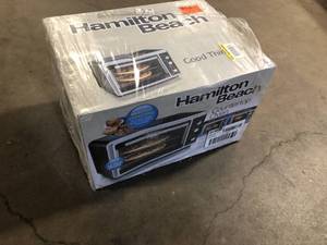 Hamilton Beach Black Countertop Oven with Convection and Rotisserie Customer Returns See Pictures